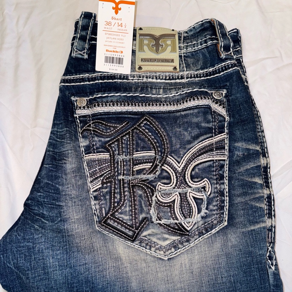 Men’s Rock Revival Jean Shorts